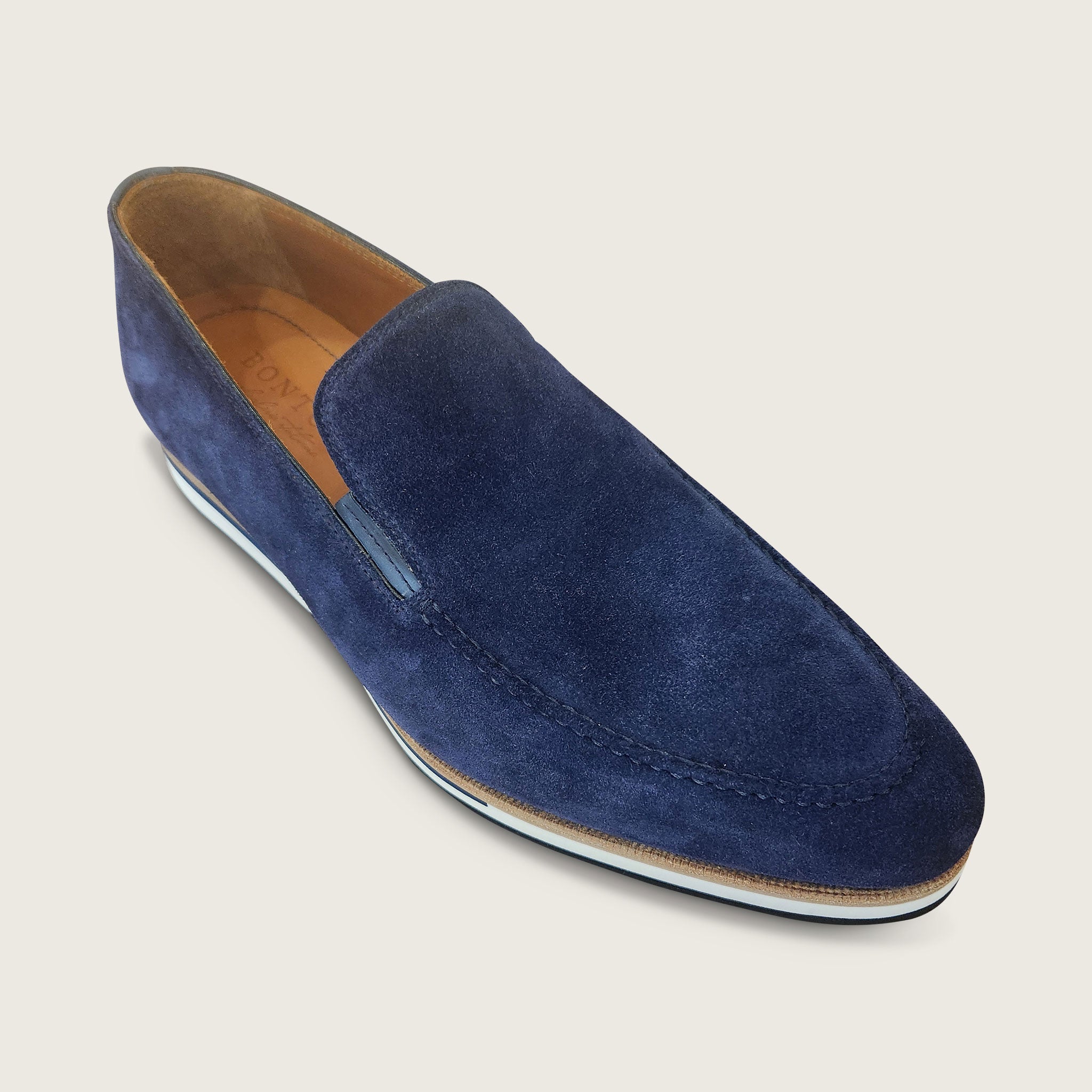 Bontoni Blue Moccasin Shoes