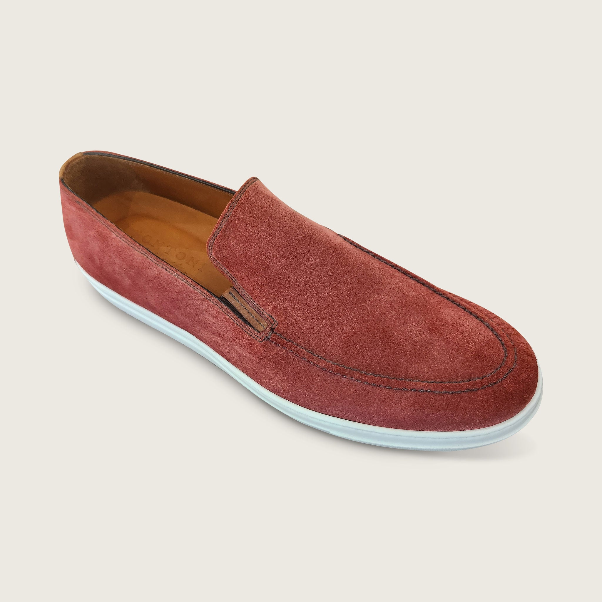 Bontoni Red Moccasins Shoes