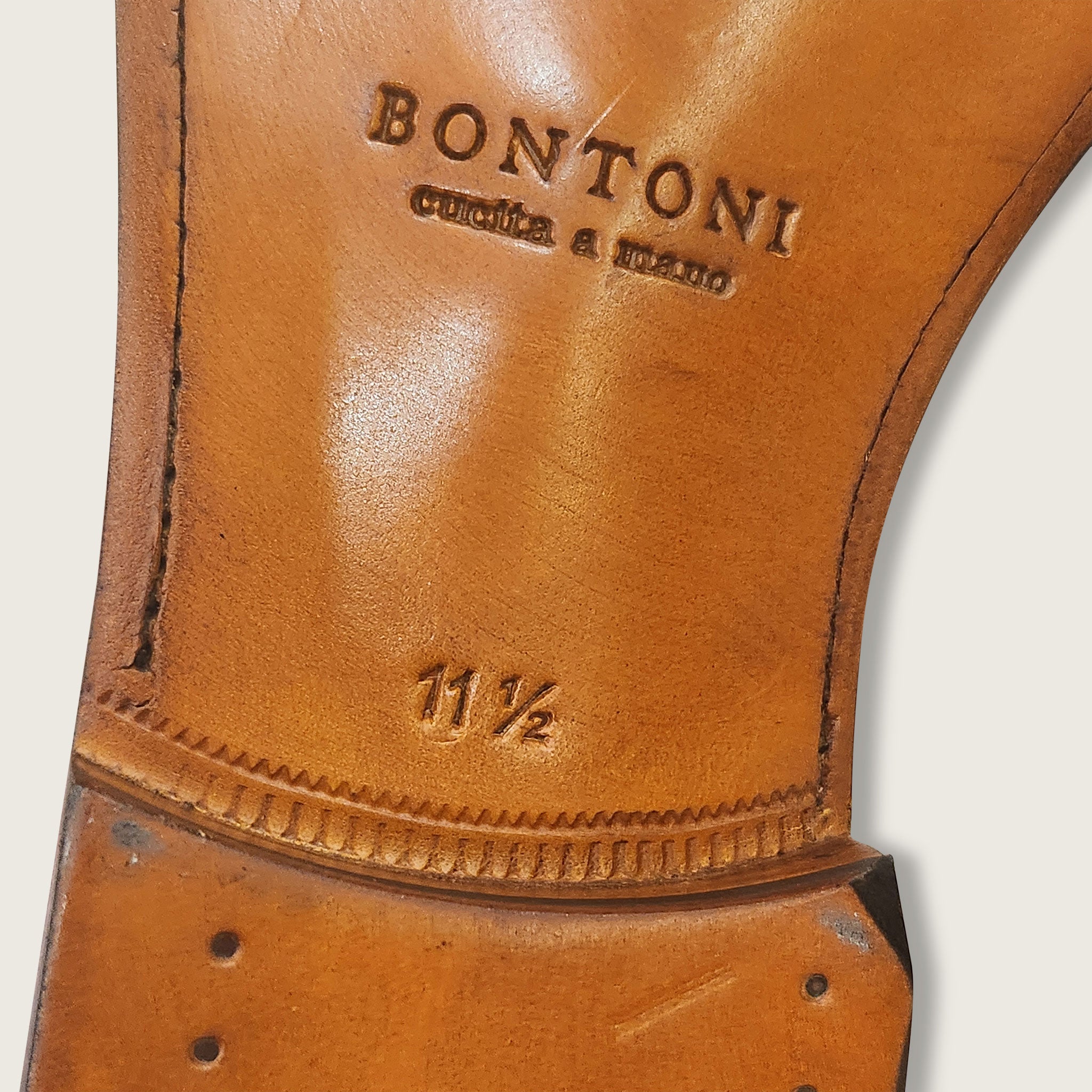 Bontoni Dark Brown Leather Shoes 9