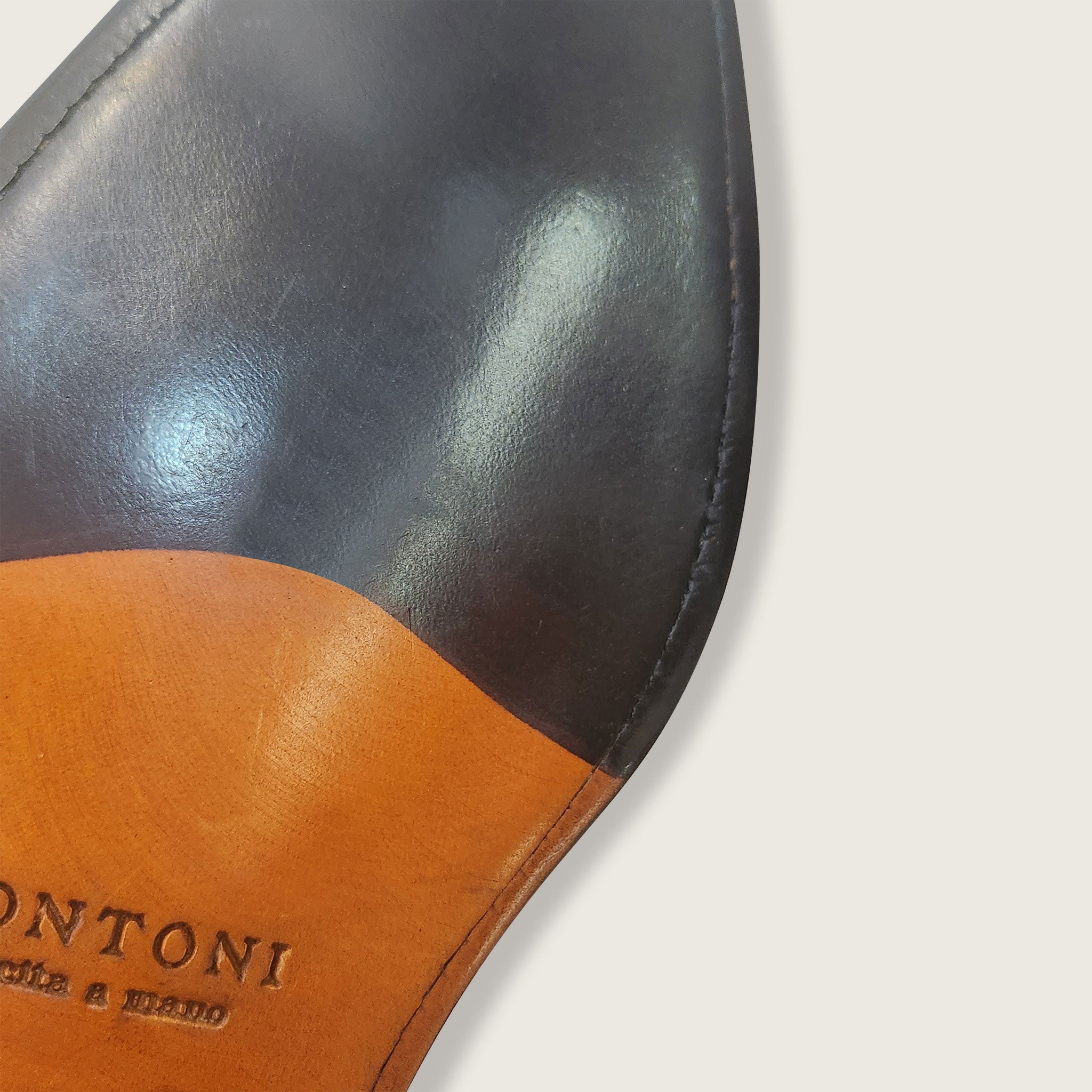 Bontoni Dark Brown Leather Shoes 9