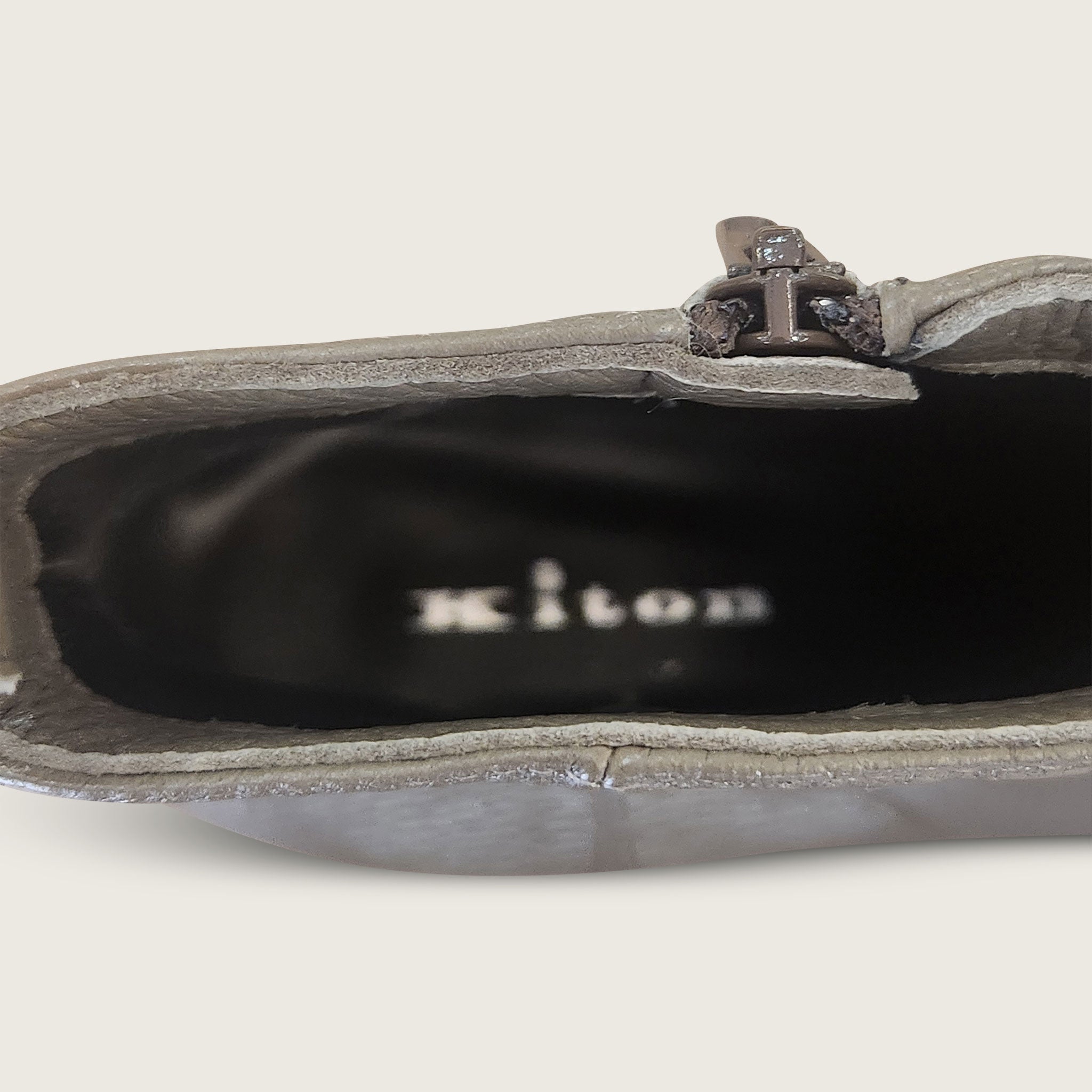 Kiton Grey Boot Shoes