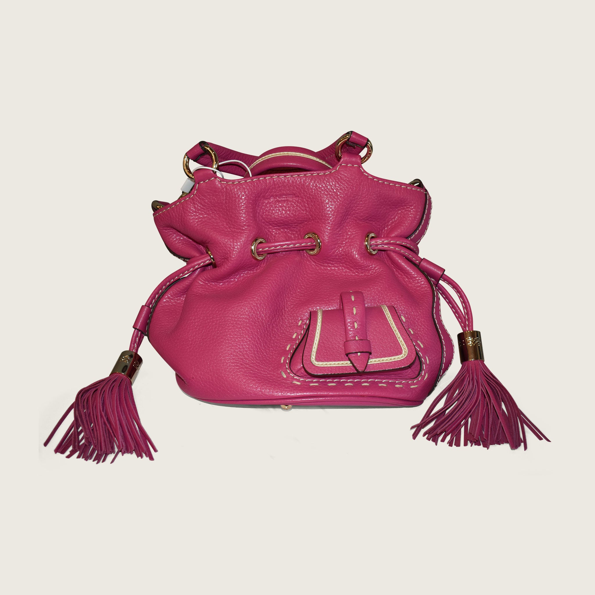 Lancel Paris Pink Leather Bag