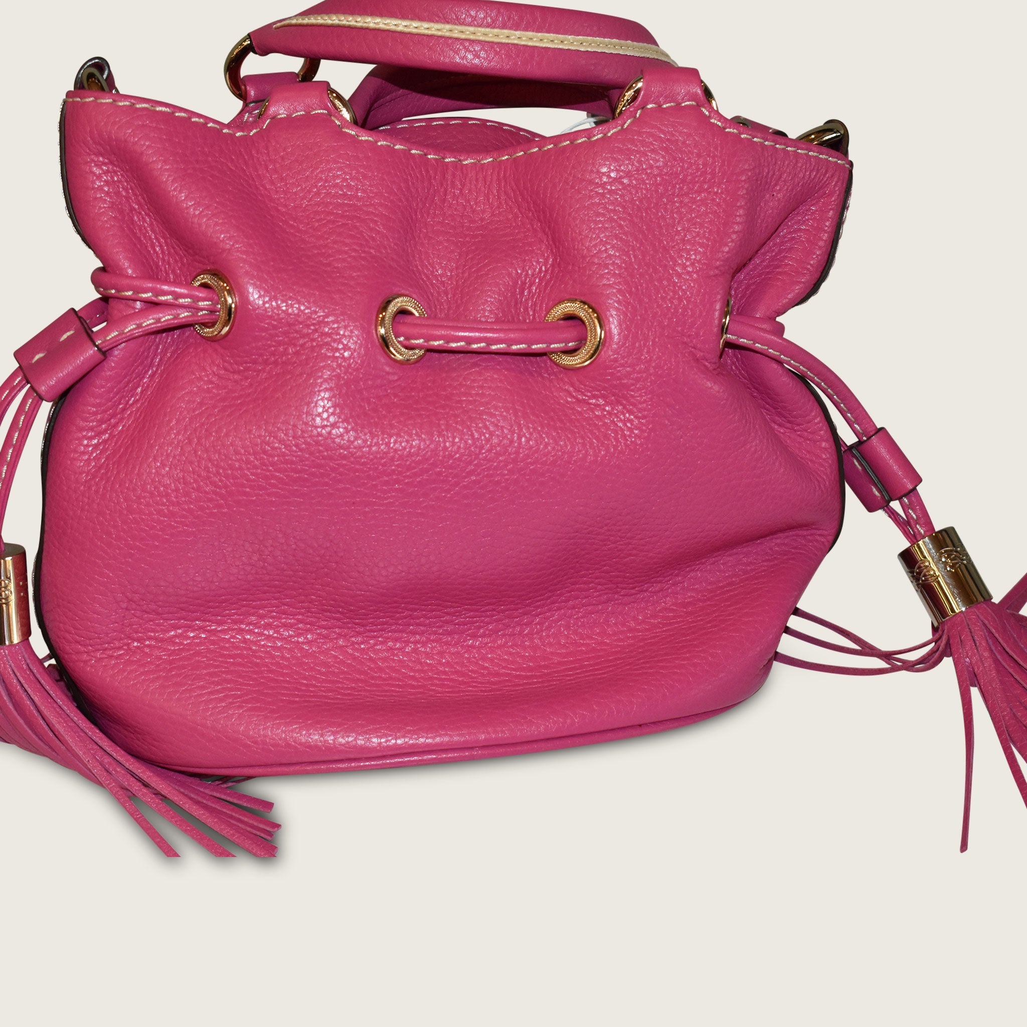 Lancel Paris Pink Leather Bag