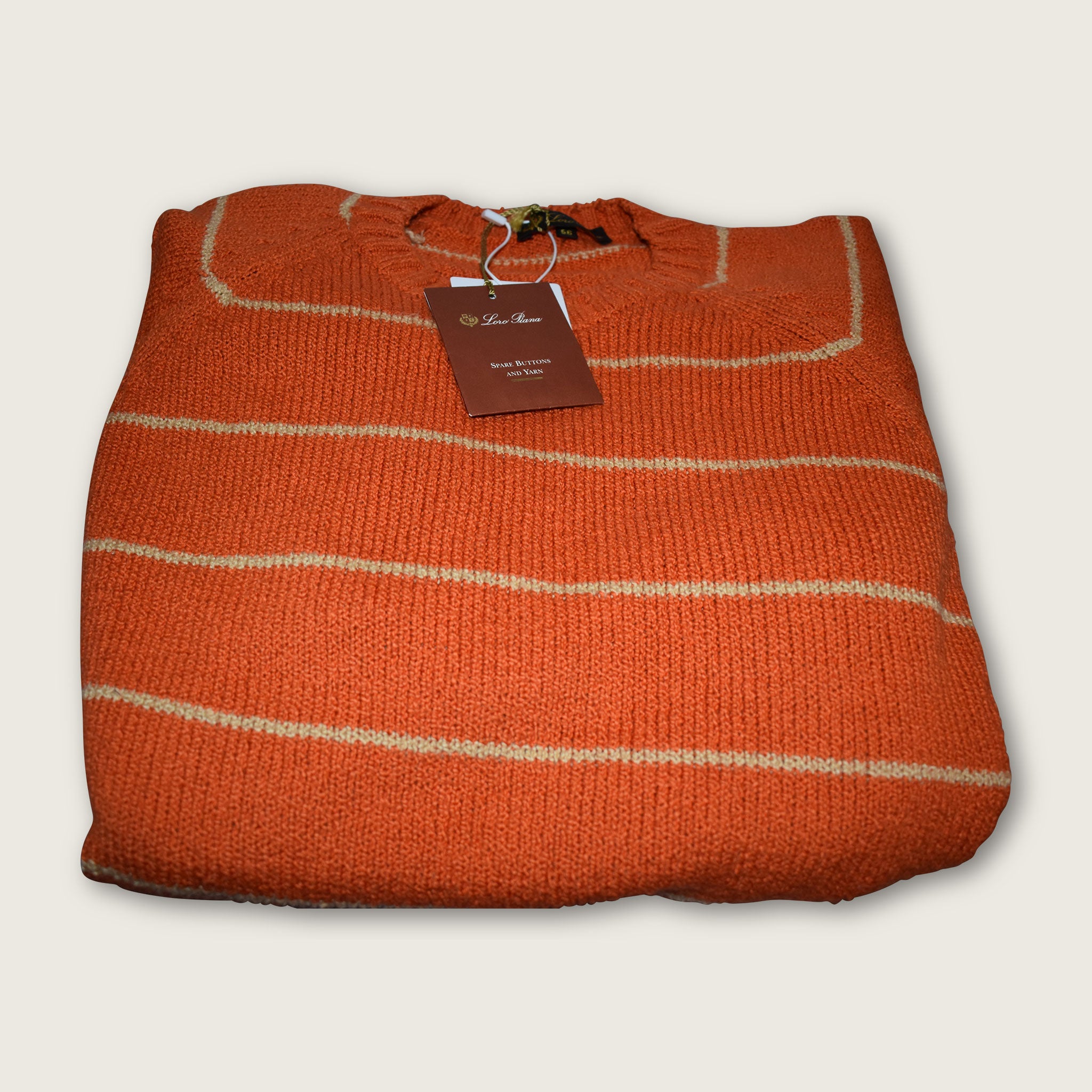 Loro Piana Orange Cotton Sweater