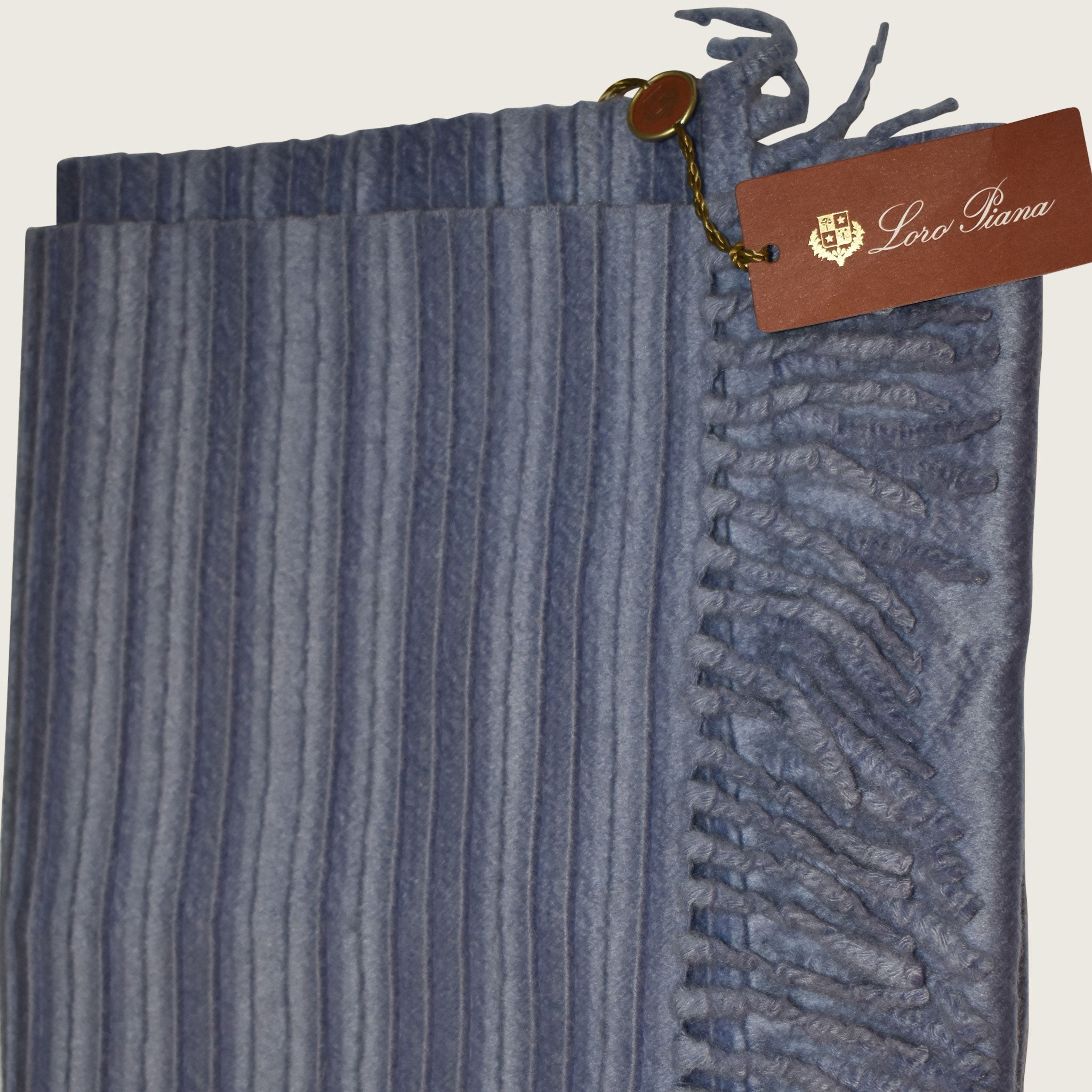 Loro Piana Cashmere Blue Scarf