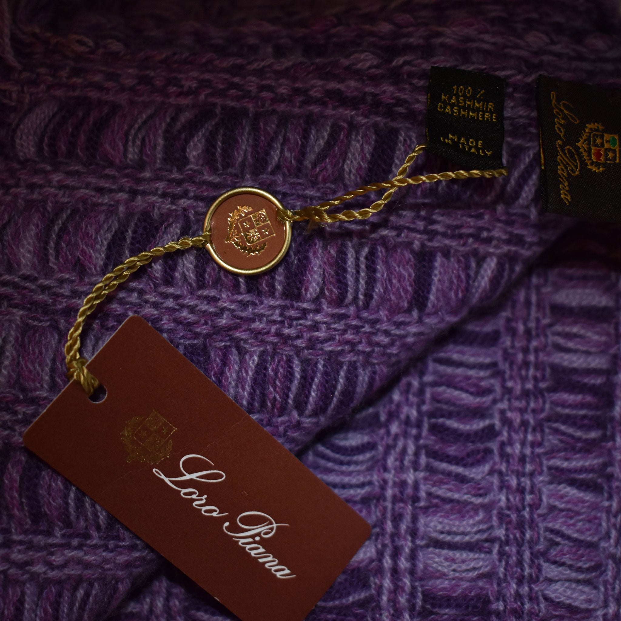 Loro Piana Cashmere Purple Scarf