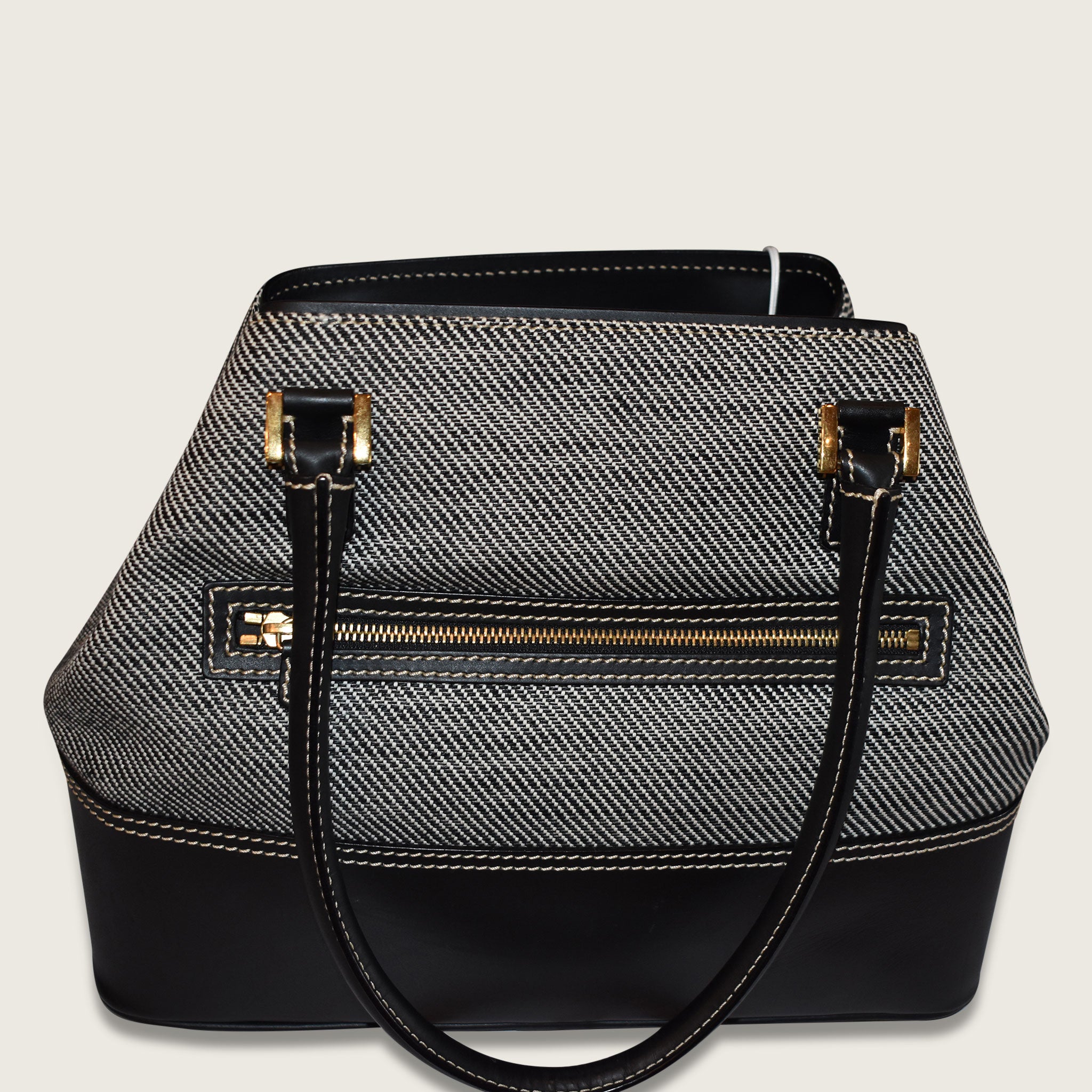 Loro Piana Grey and Black Bag