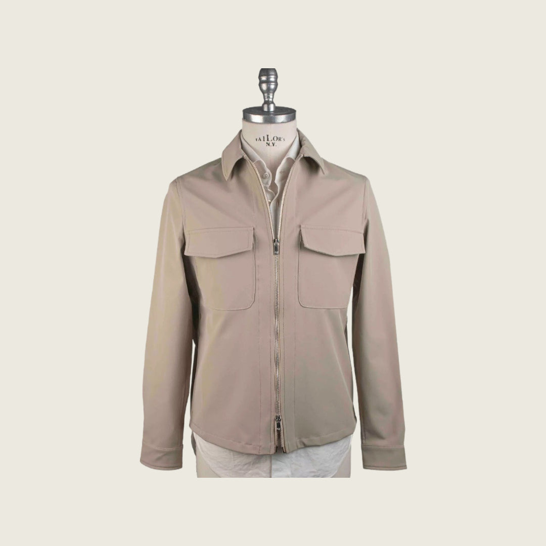 Marco Pescarolo Beige Waterproof Jacket Size 38