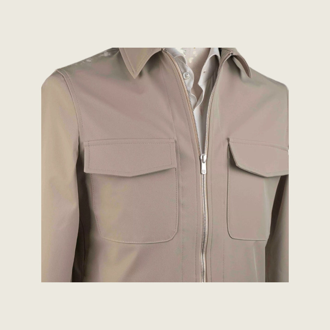 Marco Pescarolo Beige Waterproof Jacket Size 38