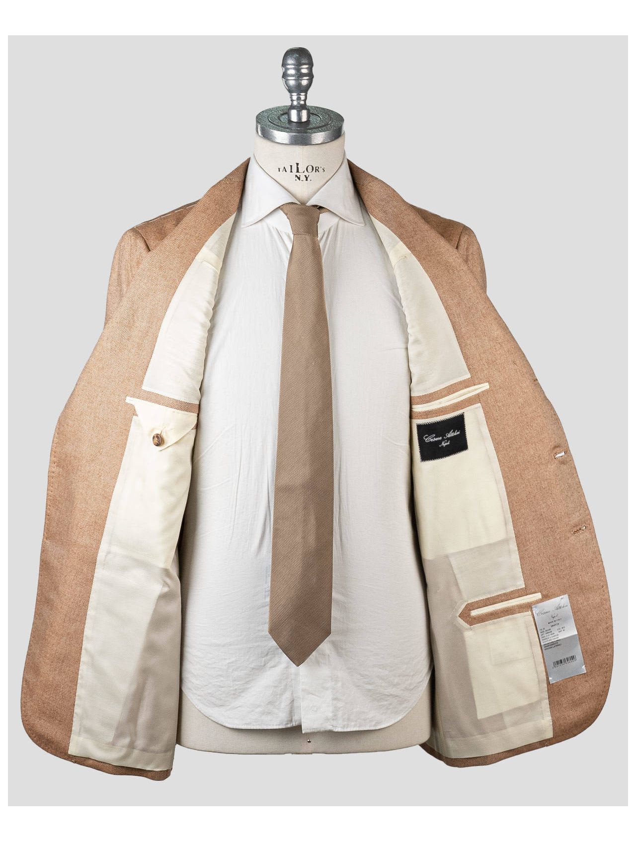 Cesare Attolini Solid Beige Cashmere Blend Sport Coat Sizes 42, 44