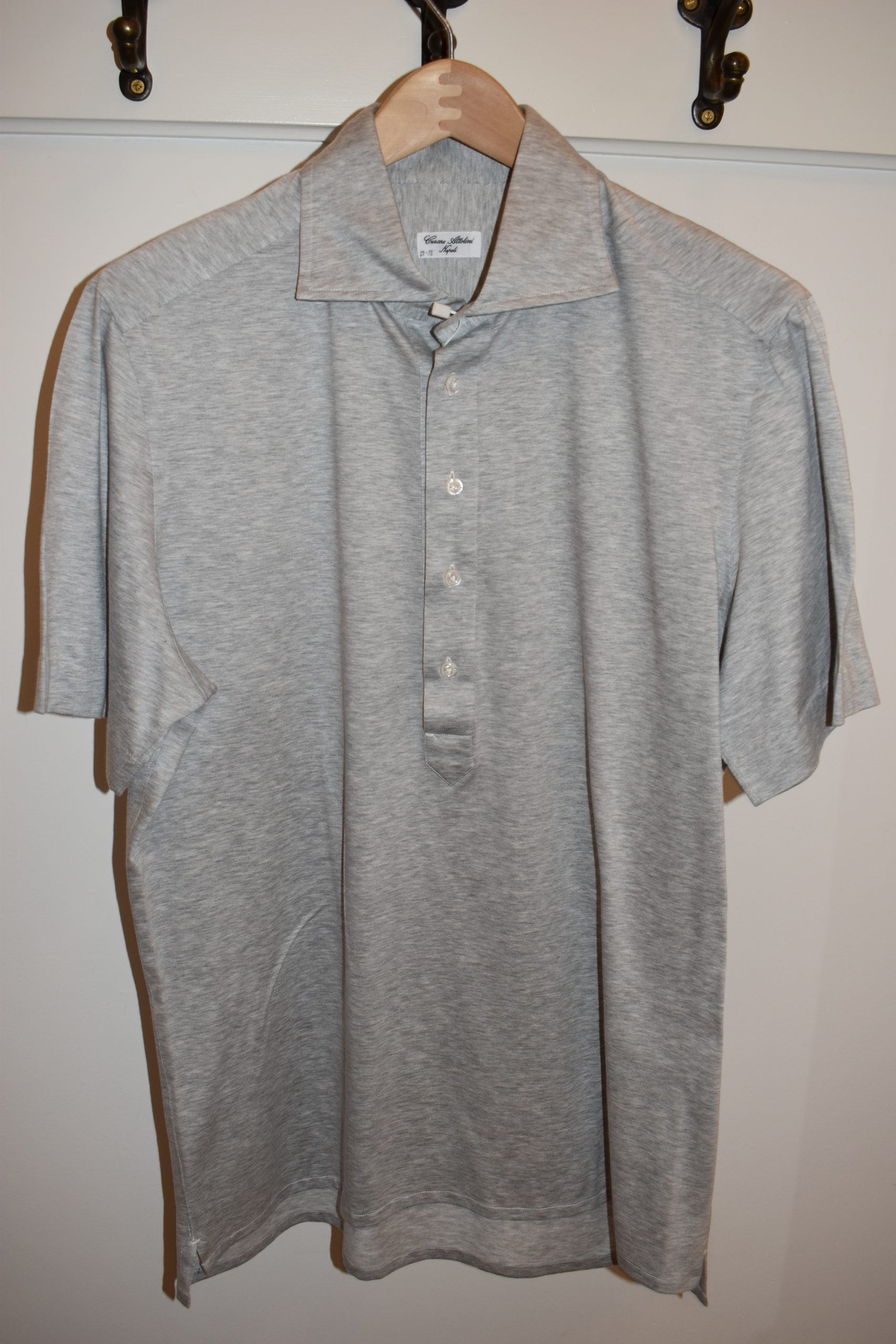 Cesare Attolini Light Grey Cotton Polo Shirts – Atkins
